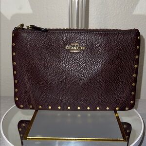 Coach Bordered Rivet Small Wristlet,  SOLD
